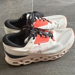 On Running Women’s White and Coral Athletic Shoes